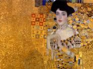 Gustav Klimt, Portrait of Adele Bloch-Bauer I, 1907. Oil, silver, and gold on canvas, 138 cm x 138 cm (54 in x 54 in), Neue Galerie, New York City, New York.