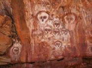 Aboriginal rock art on the Barnett River, Mount Elizabeth Station.