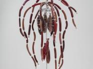 Deborah Czeresko, Meat Chandelier, 2018. Blown glass, metal armature. 96.06" H x 59.84" W x 59.84" D.