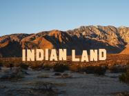 Indian Land spelled out massively in the style of the original Hollywood sign 