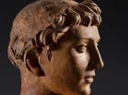 Donatello, Detail of bust of San Lorenzo (c. 1440). Terracotta. H 29 ½ in (74.5 cm).