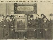 French newspaper Excelsior proclaims,"The Mona Lisa has returned," January 1, 1914.