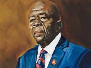 Jerrell Gibbs. I Only Have A Minute, 60 Seconds In It… Portrait of the Honorable Elijah Cummings. 2021.  Courtesy of Jerrell Gibbs and Mariane Ibrahim