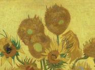 Vincent Van Gogh, detail of Sunflowers, Arles, January 1889. Oil on canvas.