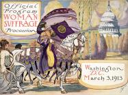 Benjamin Moran Dale, Cover of program for the National American Women's Suffrage Association procession, 1913. Rare Book and Special Collections Division, DC.