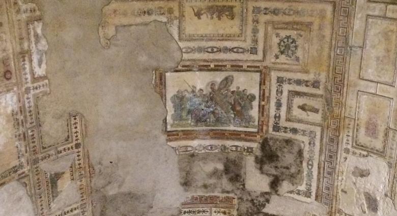 Painted ceiling in the Domus Aurea