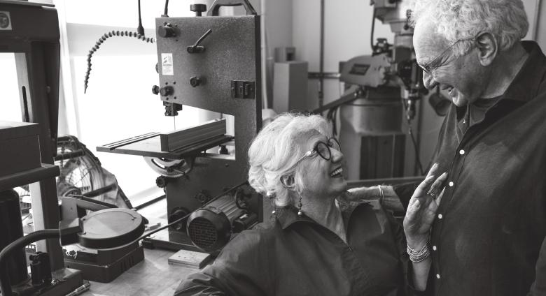 Sybil and David Yurman in the atelier at the Vestry Street headquarters, New