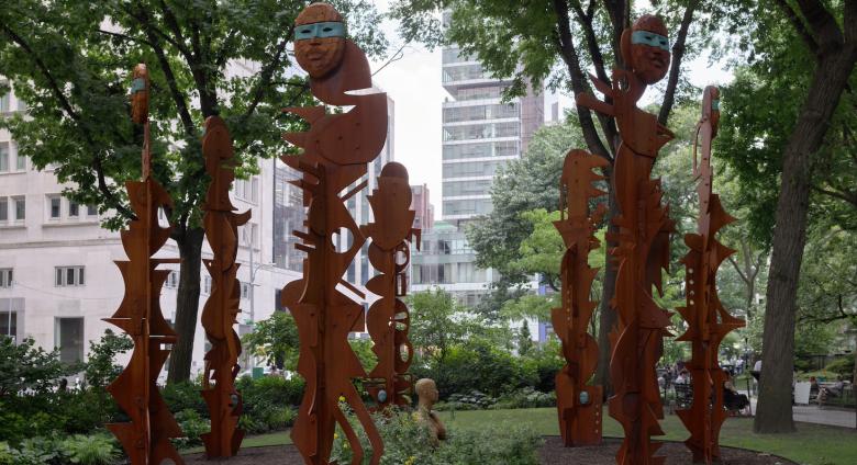 Installation View of Rose B. Simpson’s Seed at Madison Square Park