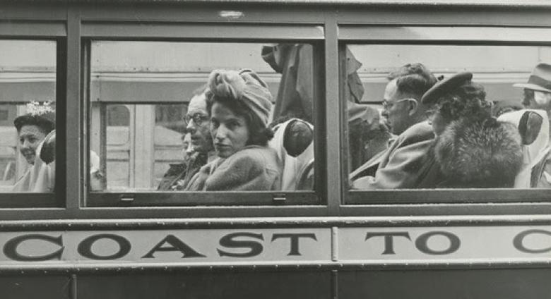 Esther Bubley, Coast to Coast, SONJ, 1947. Gelatin silver print, 6 1/2 x 10 inches.