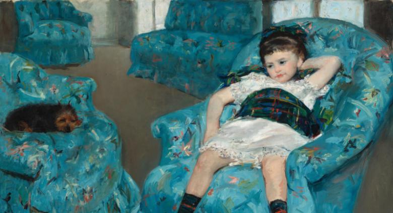 Little Girl in a Blue Armchair, 1877–78. Oil on canvas, 35 1/4 × 51 1/8 in. (89.5 × 129.9 cm). National Gallery of Art, Washington, DC: Collection of Mr. and Mrs. Paul Mellon, 1983.1.18