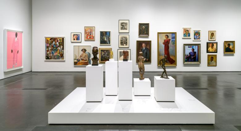 Installation photograph, Black American Portraits, Los Angeles County Museum of Art, November 7, 2021–April 17, 2022.