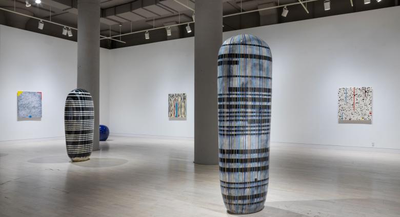 Installation View of Jun Kaneko at Locks Gallery in 2021.