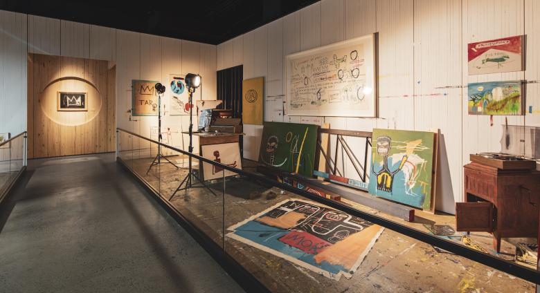 Interior view of Jean-Michel Basquiat: King Pleasure.