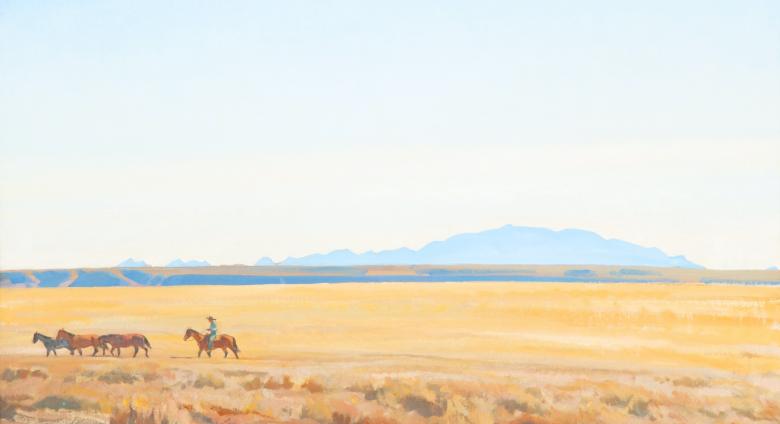 Maynard Dixon (1875-1946), Land Westward, 1936. 25 x 30 in. US$ 300,000 - 500,000.