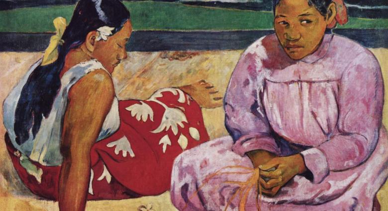 Paul Gauguin, Femmes de Tahiti (Tahitian Women on the Beach), 1891. Oil on canvas. Musée d'Orsay, Paris.