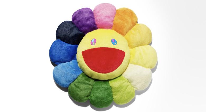 Still of plush smiling flower from the video The Hysteria of This Flower Explained | Behind The HYPE: Murakami’s Flowers