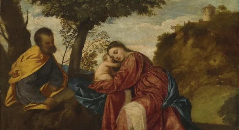 Rest on the Flight into Egypt by Titian, c.1510