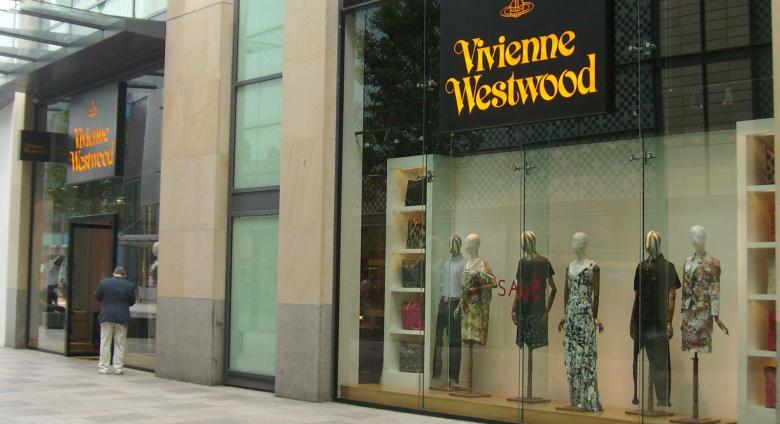 Vivienne Westwood, St David's shopping centre, Cardiff, Wales. License