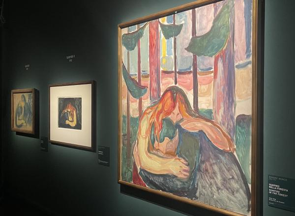 A room of the exhibition, Edvard Munch: Inner Fire.  