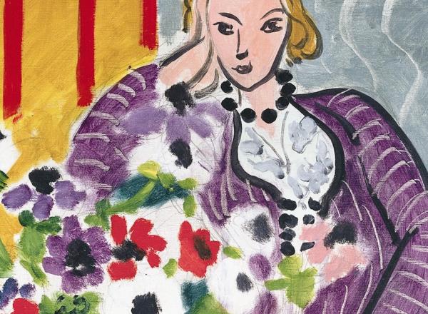 Henri Matisse, Detail of Purple Robe with Anemones, 1937. The Baltimore Museum of Art: The Cone Collection, formed by Dr. Claribel Cone and Miss Etta Cone of Baltimore, Maryland, BMA 1950.