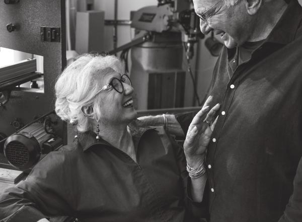 Sybil and David Yurman in the atelier at the Vestry Street headquarters, New