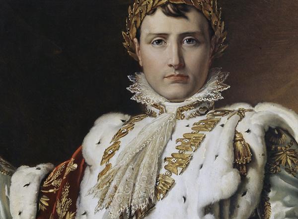 François Gérard, Detail of Portrait of Napoleon Bonaparte, 1805.