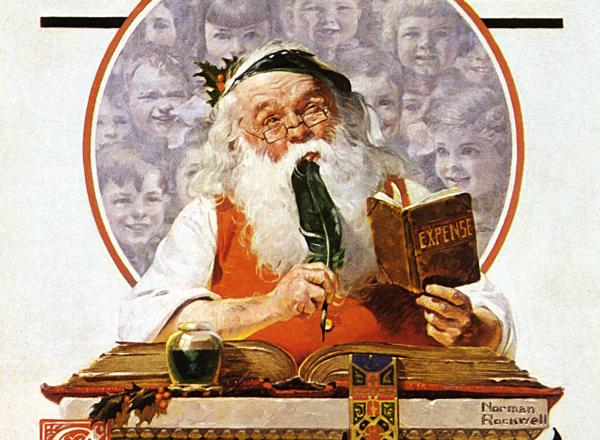 Norman Rockwell's Santa